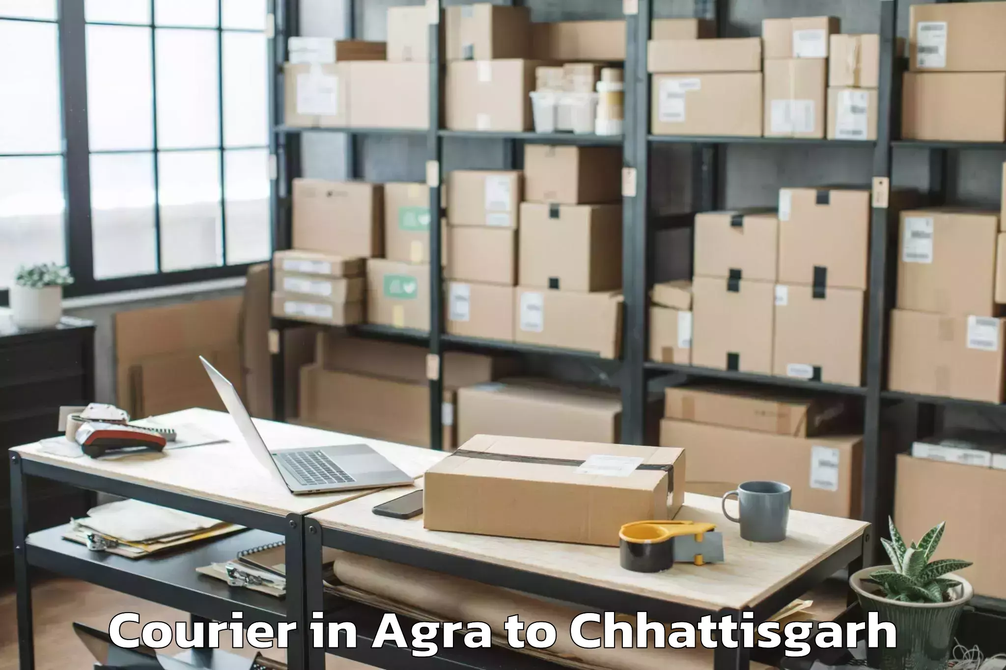 Reliable Agra to Raigarh Chhattisgarh Courier